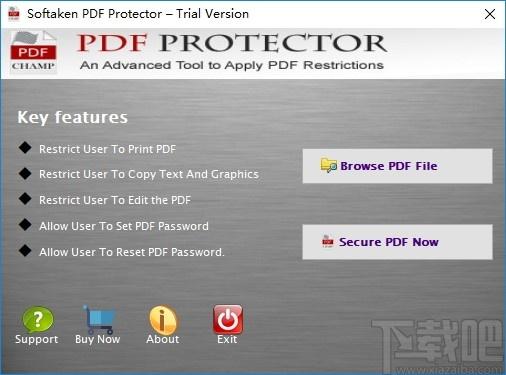 Softaken PDF Protector下载,PDF加密工具,加密解密,pdf加密